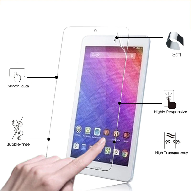 

High quality Ultra HD LCD Anti-Scratches Screen Protector Film For Acer Iconia One 7 B1-750 7.0" tablet pc clear Glossy films