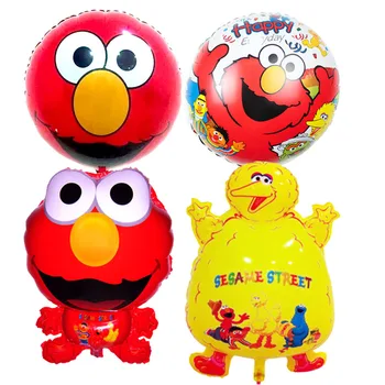 

Elmo giant ballon Sesame Street foil balloons classic toys happy birthday Balloons helium balloon inflatable toys party supplies