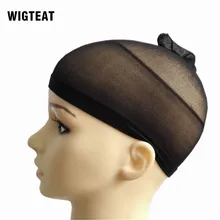 2 шт сетка для волос парик Кепка бежевый/черный парик Кепка эластичная растягивающаяся сетка для волос укладчик париков Hairnet Snood Glueless Dome Hairnet