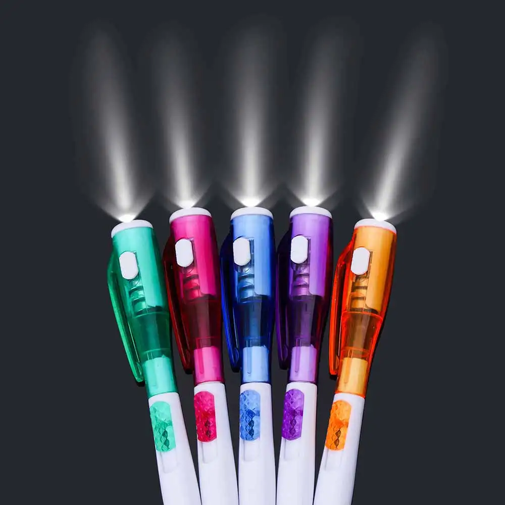 TOMTOSH/1 шт./милые Креативные канцелярские принадлежности светодиодный фонарик многоцелевой шариковая ручка