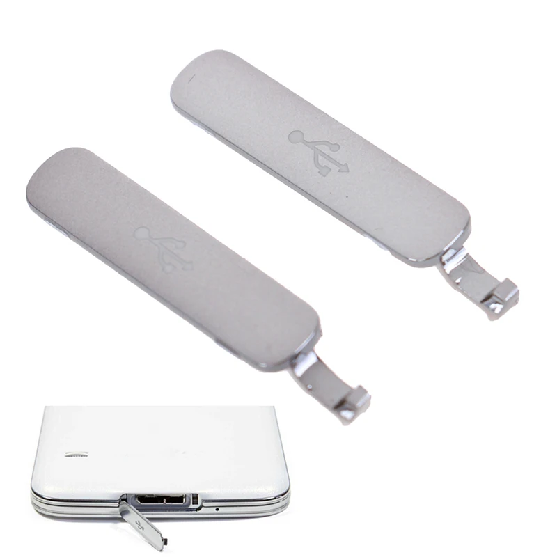 1pc USB Charger Port Flap Cover Waterproof Repair Part for SM S5 G900F/H G9008V