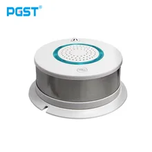 PGST Original Independent Alarm Smoke Fire Sensitive SIM Card SMS Alarm Smoke Detector for House/Home Security