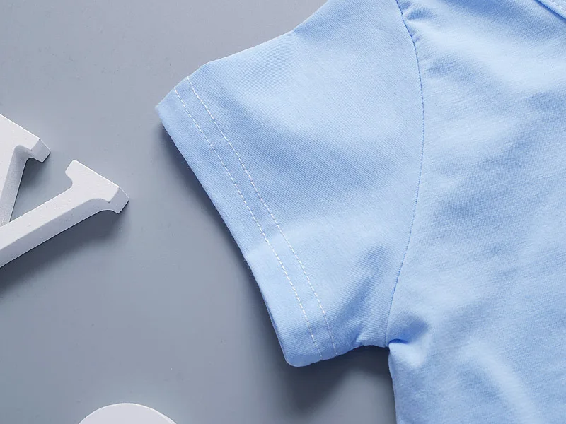 ExactlyFZ г. Комплект одежды для новорожденных мальчиков и девочек, футболка с короткими рукавами и рисунком+ штаны повседневный летний комплект одежды для малышей
