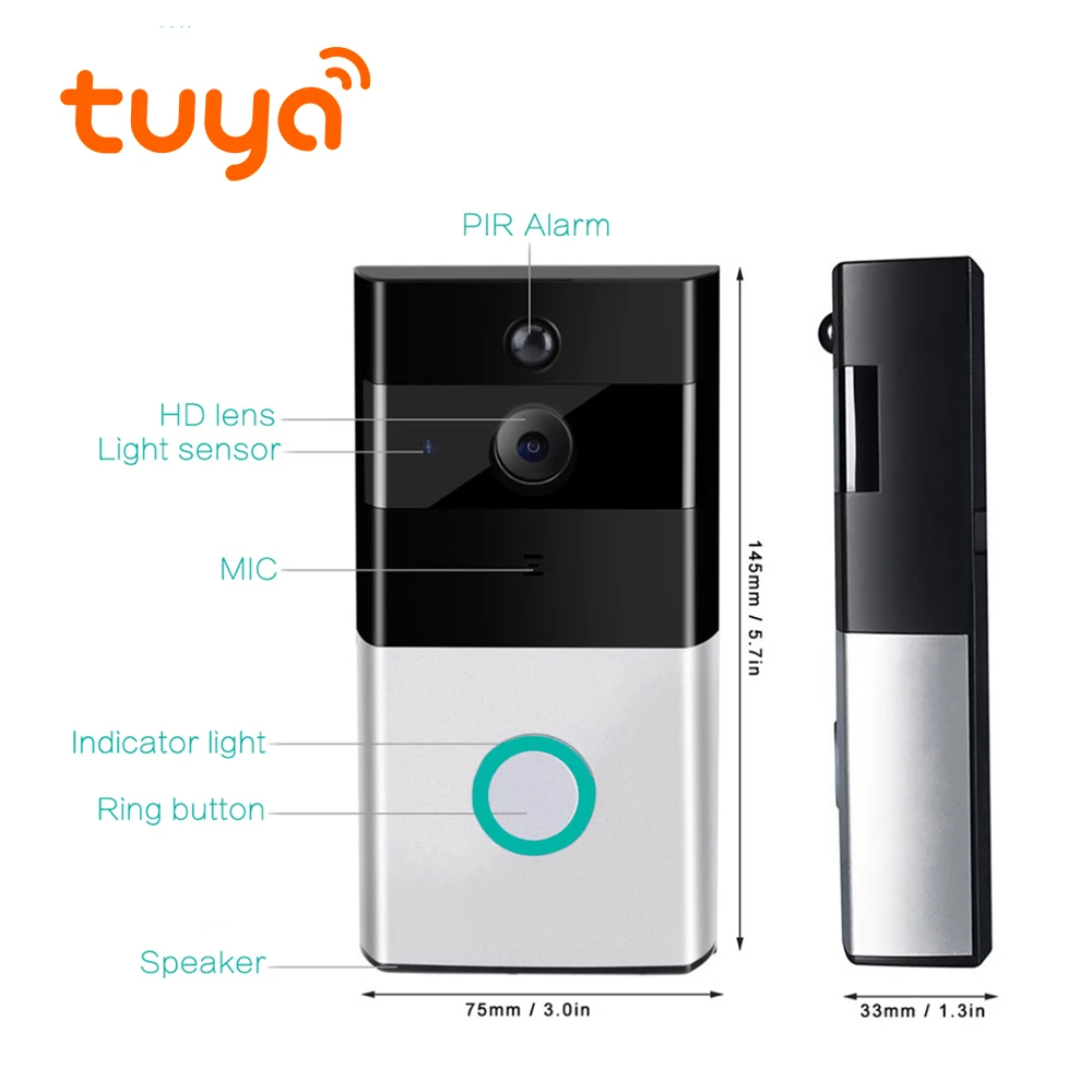 Tuya Compatitable WiFi Gate Video Intercom Video Doorbell Surveillance Camera Tuya Compatitable WiFi Gate Video Intercom Video Doorbell Surveillance Camera