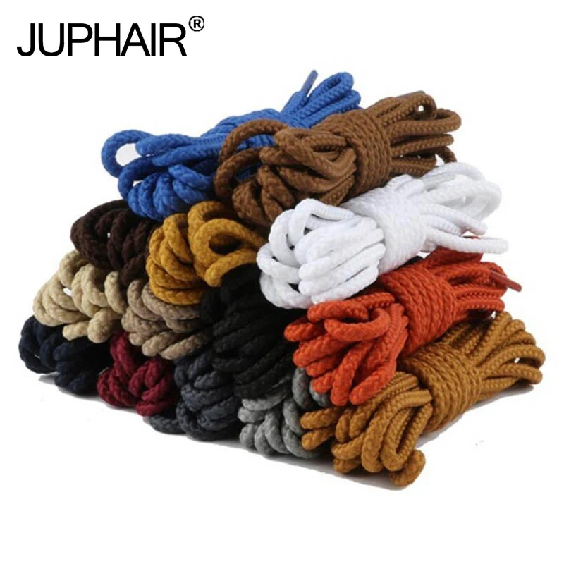 1 Pair 100/120/140/160cm Round Ropes Shoes Laces for Fashionable Casual Sneakers Sports Basketball Leather Martin Boot Shoelaces