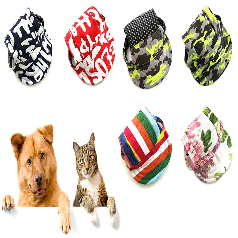 Buy Pet Dog Baseball Cap With Ear Holes Puppy Canvas
