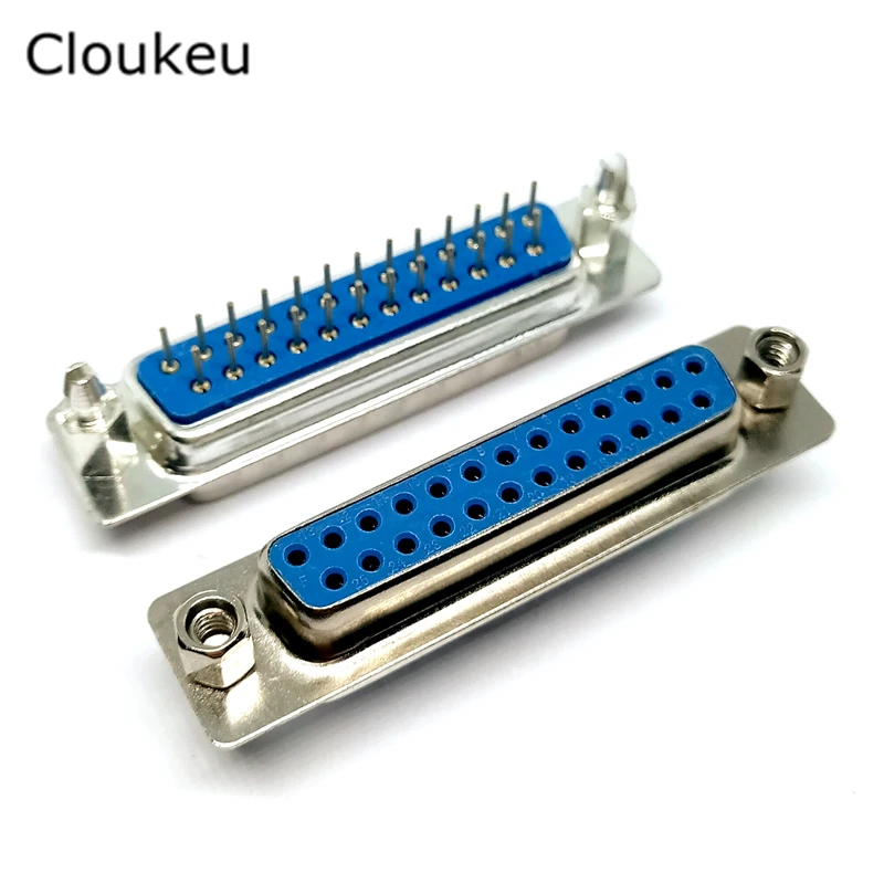 5Pcs With fixed screw DP25 hole female Insert plate type PCB Connector