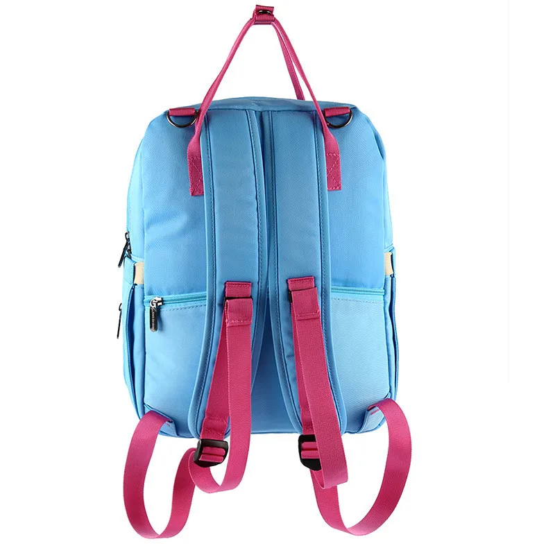 Solid Color Waterprrof Insulation Double Bottle Mummy Diaper Bag 3