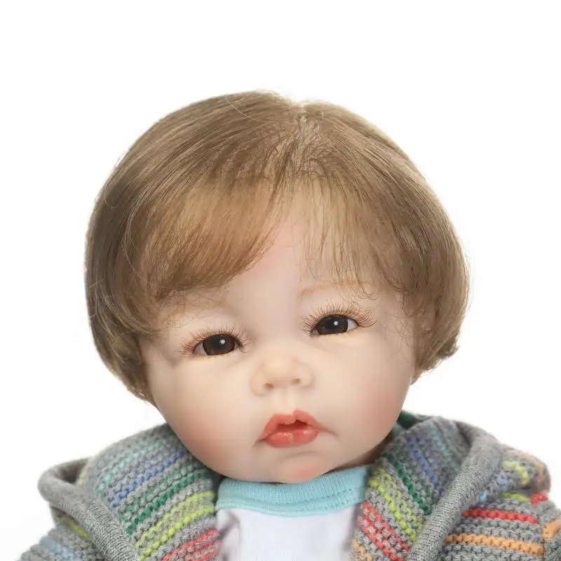 Новое поступление NPK 50 см Кукла реборн Высокое качество силикон живой Bebe Кукла реборн в хорошем свитере милые детские игрушки Boneca для детей