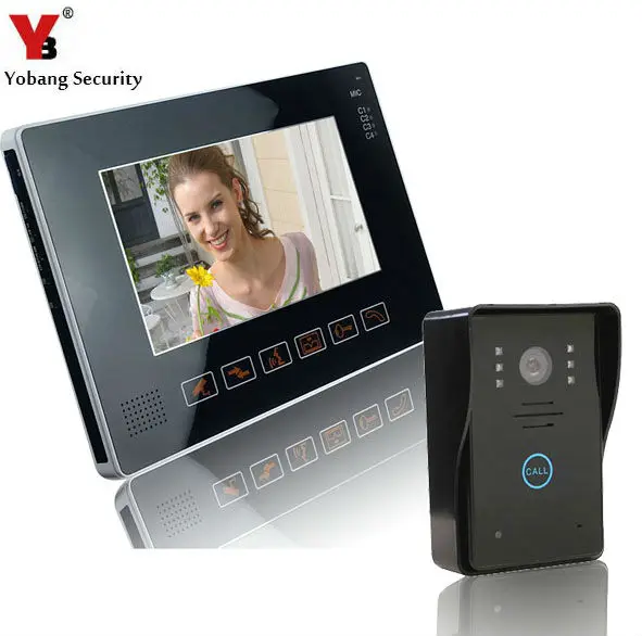 Yobang Security-Touch Keypad 9inch TFT LCD HD Video Door Phone Intercom System Touch Key Access Control Doorbell Video Intercom