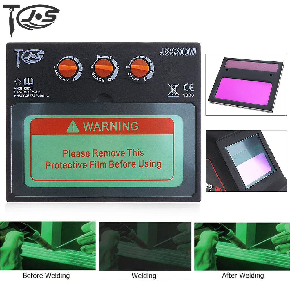Darkening Solar Automation Welding Shade Auto Helmet Goggles Lens Mask Filter