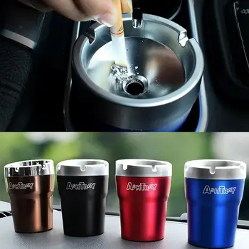 

Aluminum Alloy Auto Cigarette Ash Holder Portable Car Auto Cigarette Ashtray Car Ashtray Cup Holder Cigarette Ashtray for Car