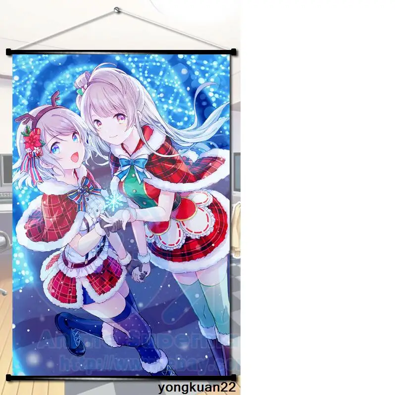 Love-Live-Sunshine-Watanabe-You-Kotori-Minami аниме плакат прокрутка стены украшение дома японский