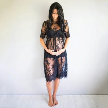 

Maternity Dresses Elegant Maternity Photography Dress Lace Pregnant Women Dresses Fancy Maternity Photo Shooting