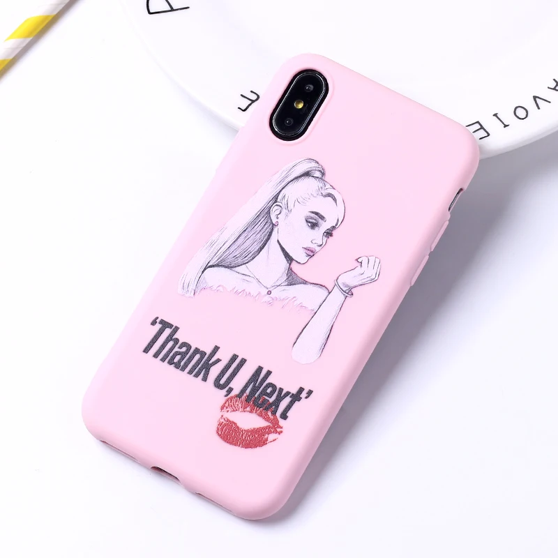 Спасибо Next Ariana Grande 7 колец мягкий силиконовый карамельный чехол для iPhone 11 Pro 6 6S 8 8Plus X XR XS Max 7 7Plus 8Plus - Цвет: 1