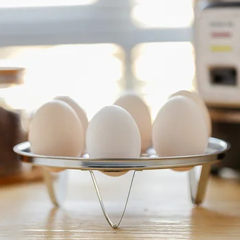 

Quevinal 30pcs/lot Multifunction stainless steel 7 Hole steamed egg holder kitchen tool tray paddle stew boiled egg holder