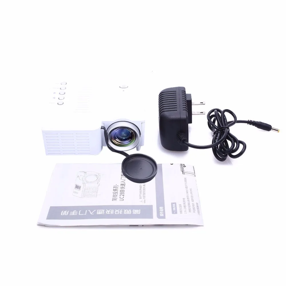 UC28B Projector Mini Portable Home Theater Cinema Multimedia LED Video Projector USB TF Card US Plug UC28B Projector Mini Portable Home Theater Cinema Multimedia LED Video Projector USB TF Card US Plug