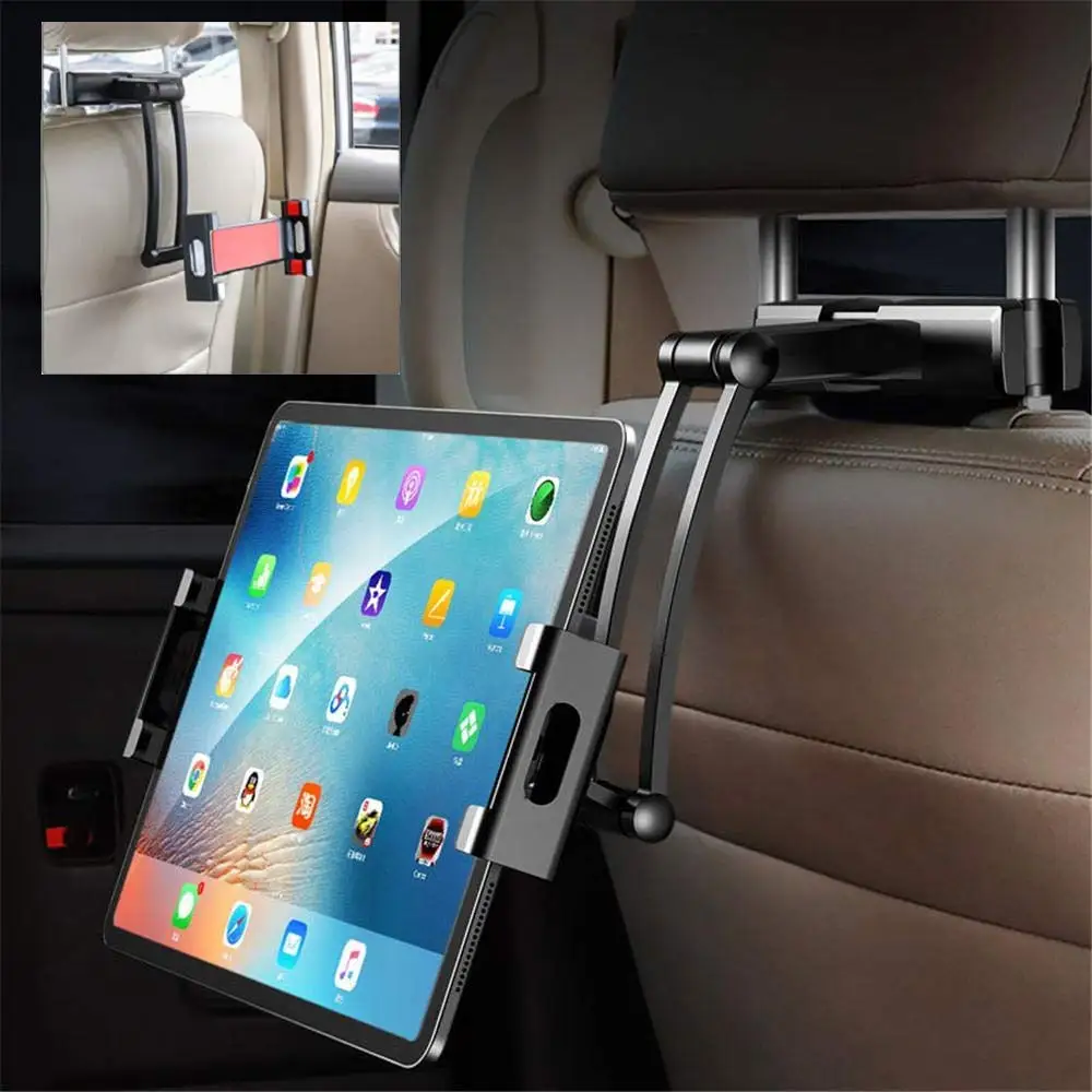 Visser Betekenis huid Aluminium Tablet Auto Houder Voor Ipad Air Mini 2 3 4 Pro 12.9 Achterbank  Hoofdsteun 5 13 Inch tablet Telefoon Stand Voor Iphone X Xs  8|Tabletstadaarden| - AliExpress