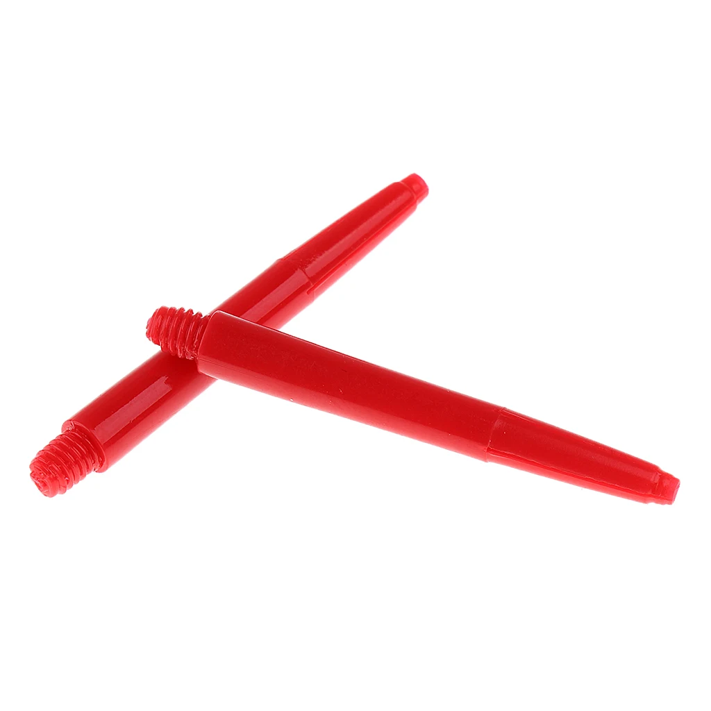 Set of 30 Nylon Dart Shafts Medium 43mm 2BA Screw Thread Durable and Lightweight Blue Black Red Color