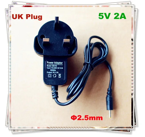 FREE shipping uk 5V 2A DC 2.5mm UK Plug Converter Charger Power Supply Adapter for Tablet PC apad epad | Компьютеры и офис