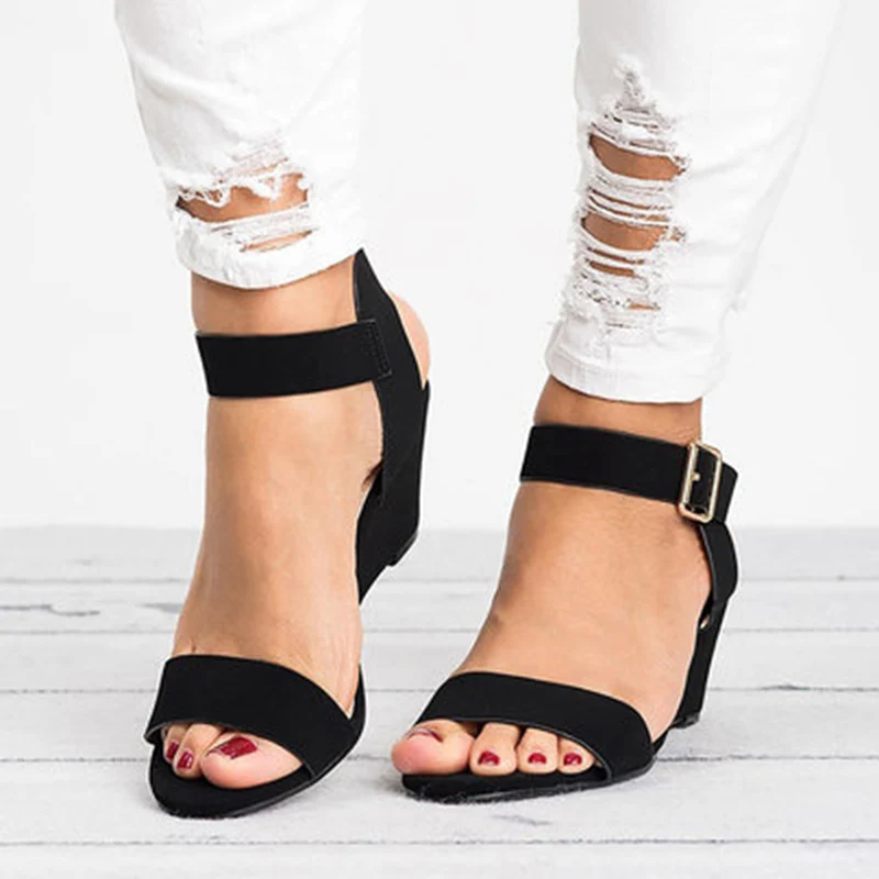 

Women Sandals Casual Summer Women Shoes With Wedge Heels Chaussures Femme Peep Toe Summer Sandals Plus Size Wedges Shoes Women
