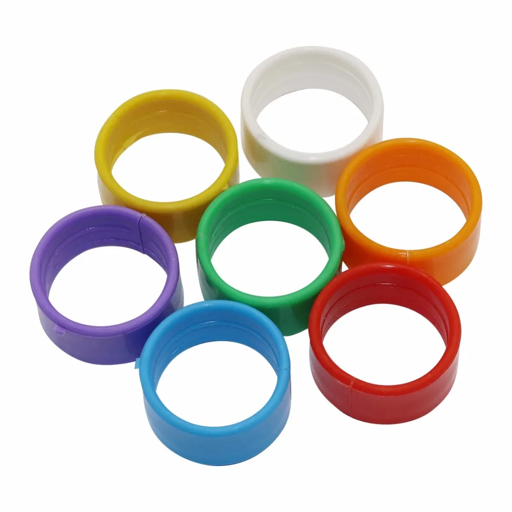 

100 Pcs Poultry Foot Ring Inner Diameter 1.6cm/1.8cm/2.0cm Chicken Duck Parrot Clip Rings Band Quail Ring Poultry Farming Tools