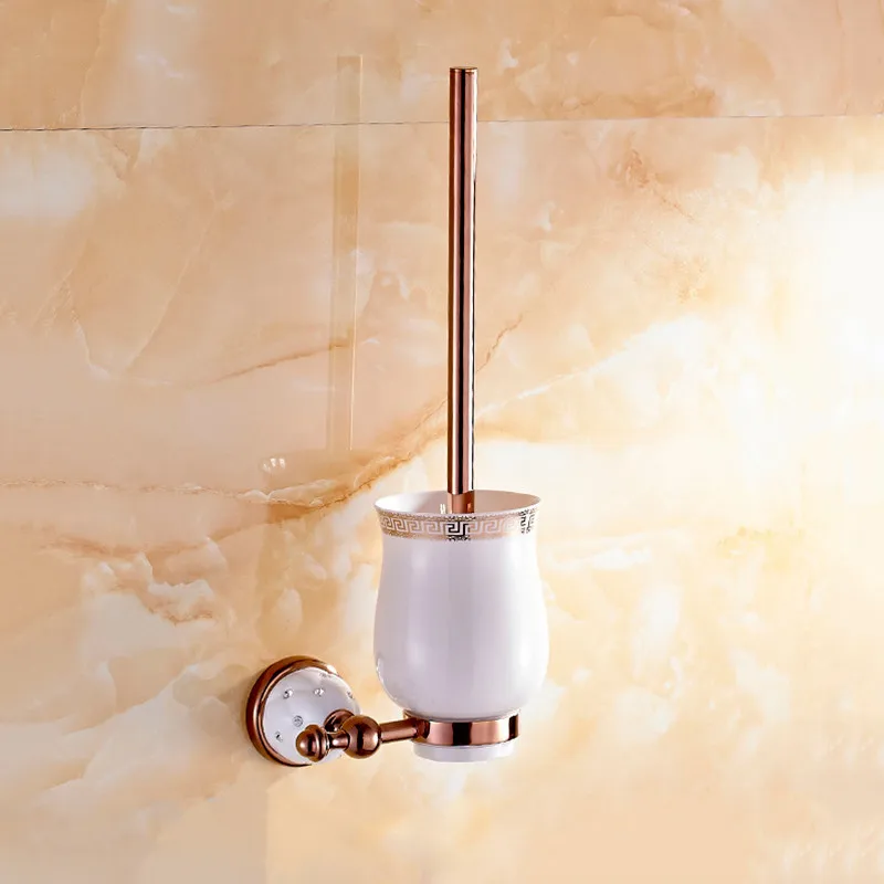 Toilet-brush-holders-Gold-Plated-Wall-mounted-Toilet-Brush-Holder-With-Ceramic-Cup-Household-Products-Bath