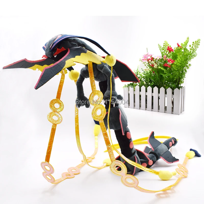 4 стиля Мега Rayquaza черный Rayquaza животных плюшевые Peluche кукла со скелетом мягкая горячая игрушка Рождественский подарок для детей