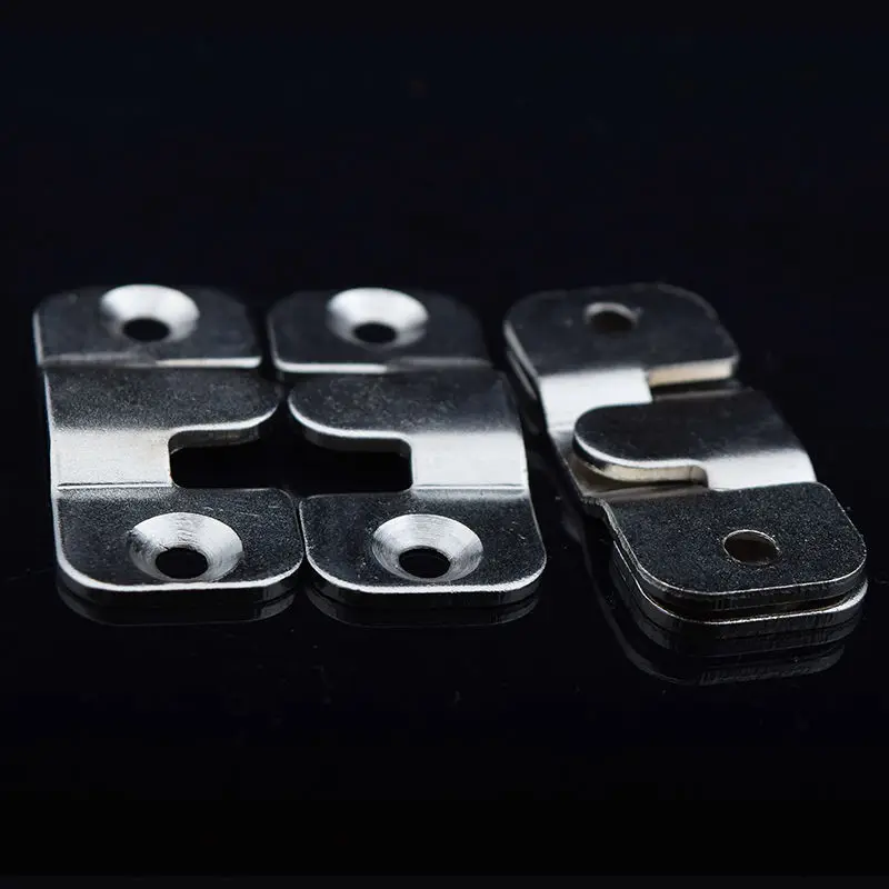 20 шт./лот из нержавеющей стали или железа Блокировка флушмаунт крюк рамка