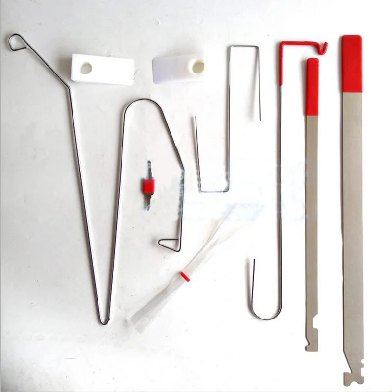  9pcs/set Universal Car Door Open Lock Out Repair Tool Kit in Hand