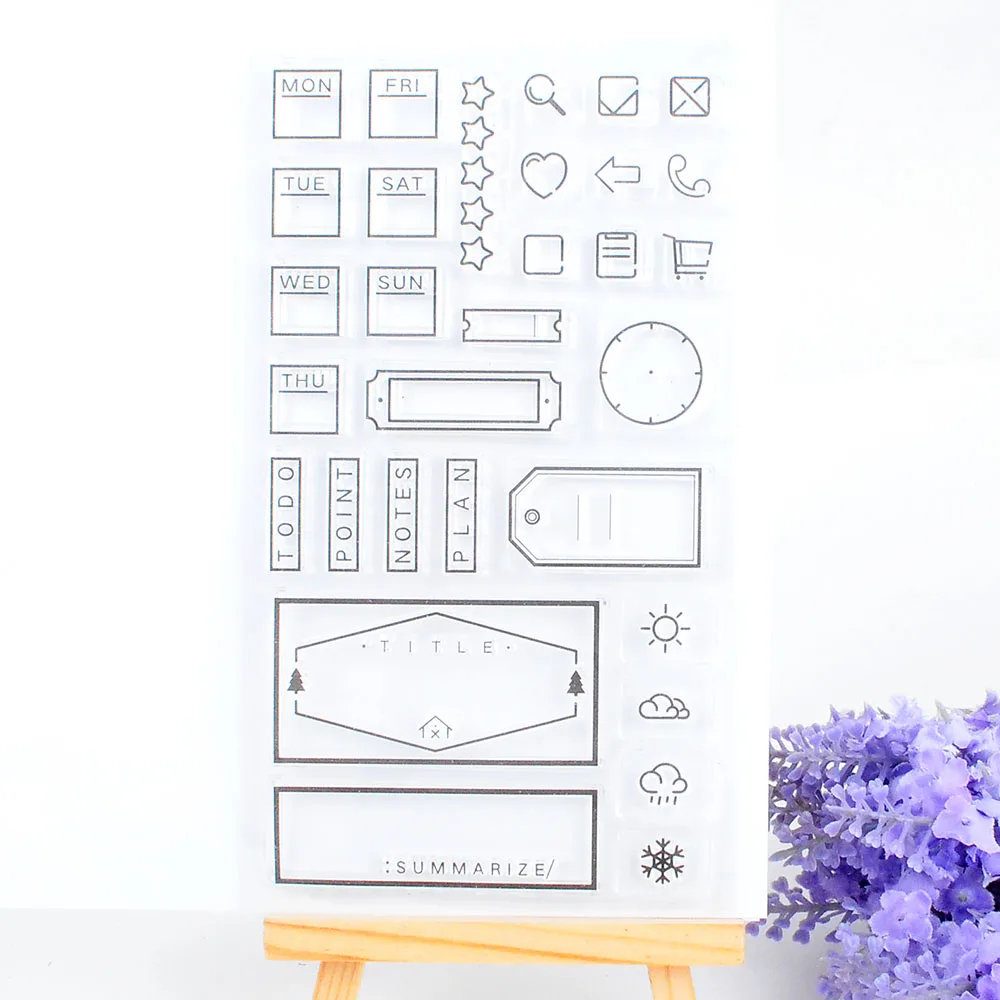 

Letter Clear Stamp for Scrapbooking DIY Photo Album Paper Card Making Transparent Silicone Seal  Stamp Decoration Craft Supplies