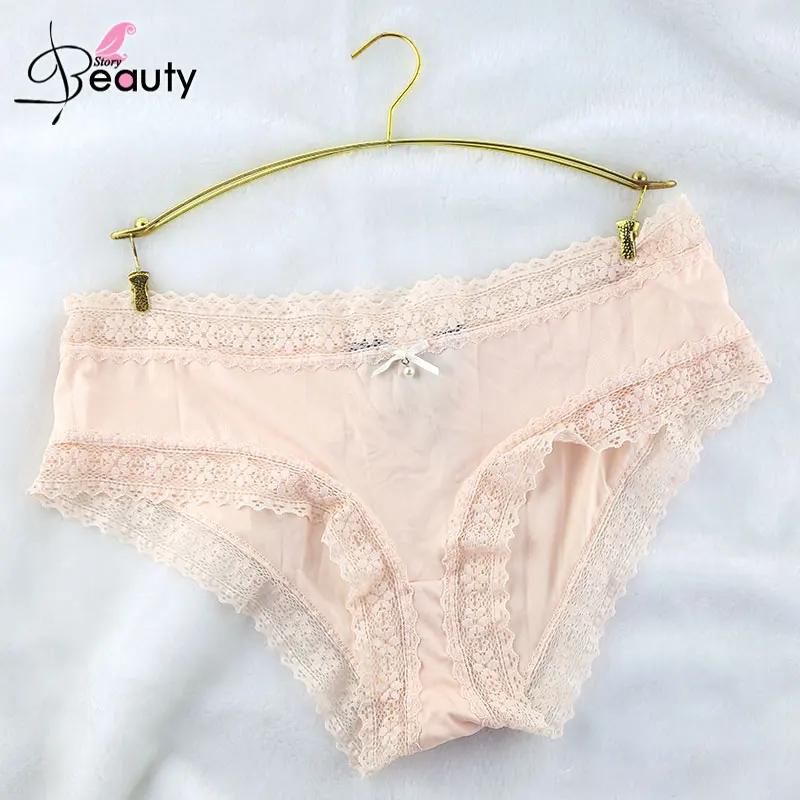 New! Seamless Underwear Women Briefs Mid Waist Soft Polyester Panties