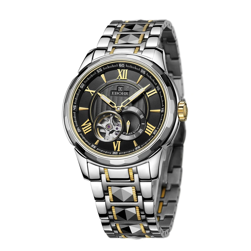 

EBOHR brand luxury machinery successful men's Mechanical watch waterproof business casual fashion watch 2019 new Ebohr 10730218