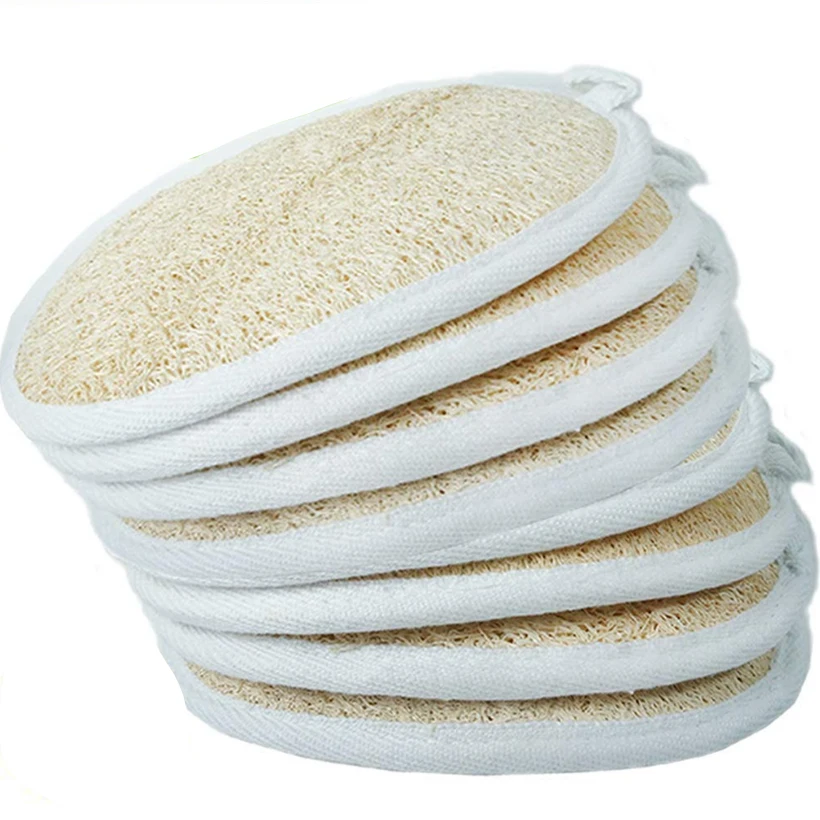 natural loofah exfoliating bath sponge