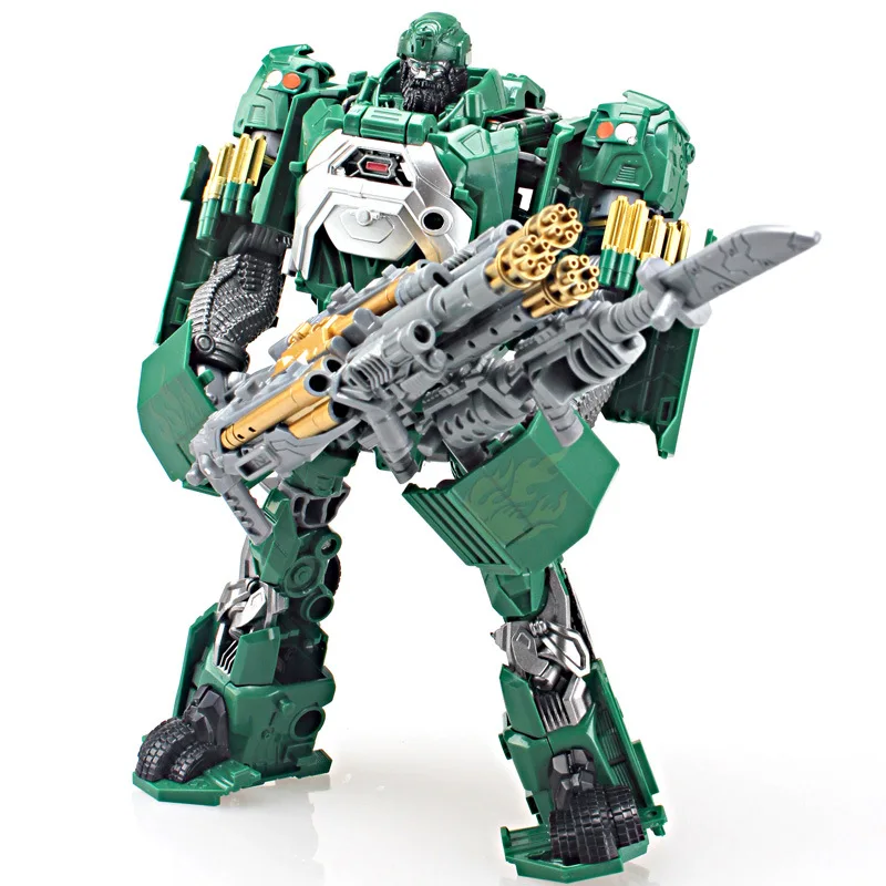 

WEI JIANG Anime Transformation Toys Boy Big Size 23CM COOL Movie 5 Alloy Military Model Action Figure Oversize Robot Car Kid Toy