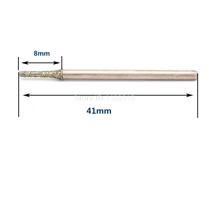 6 шт. 2,35 мм хвостовик алмазная шлифовальная головка заусенцы иглы для гравировки резьбы полировки стекла Нефритовый камень сверла роторные инструменты