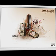 Новинка светлой рекламной коробки для a1/рекламы алюминиевая продукция для витрины магазинов