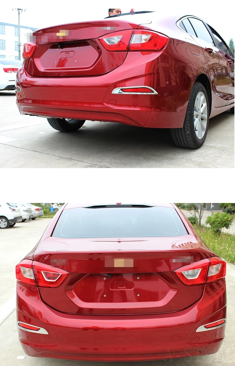 Для Chevrolet Cruze Автомобильная задняя противотуманная фара Накладка полоса ABS хромированная рамка лампы автостайлинг планки внешней отделки украшения