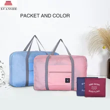 2/шт Новые Унисекс Складные нейлоновые дорожные сумки ручной Багаж для мужчин и женщин Новая мода складной вещевой мешок путешествия высокое качество