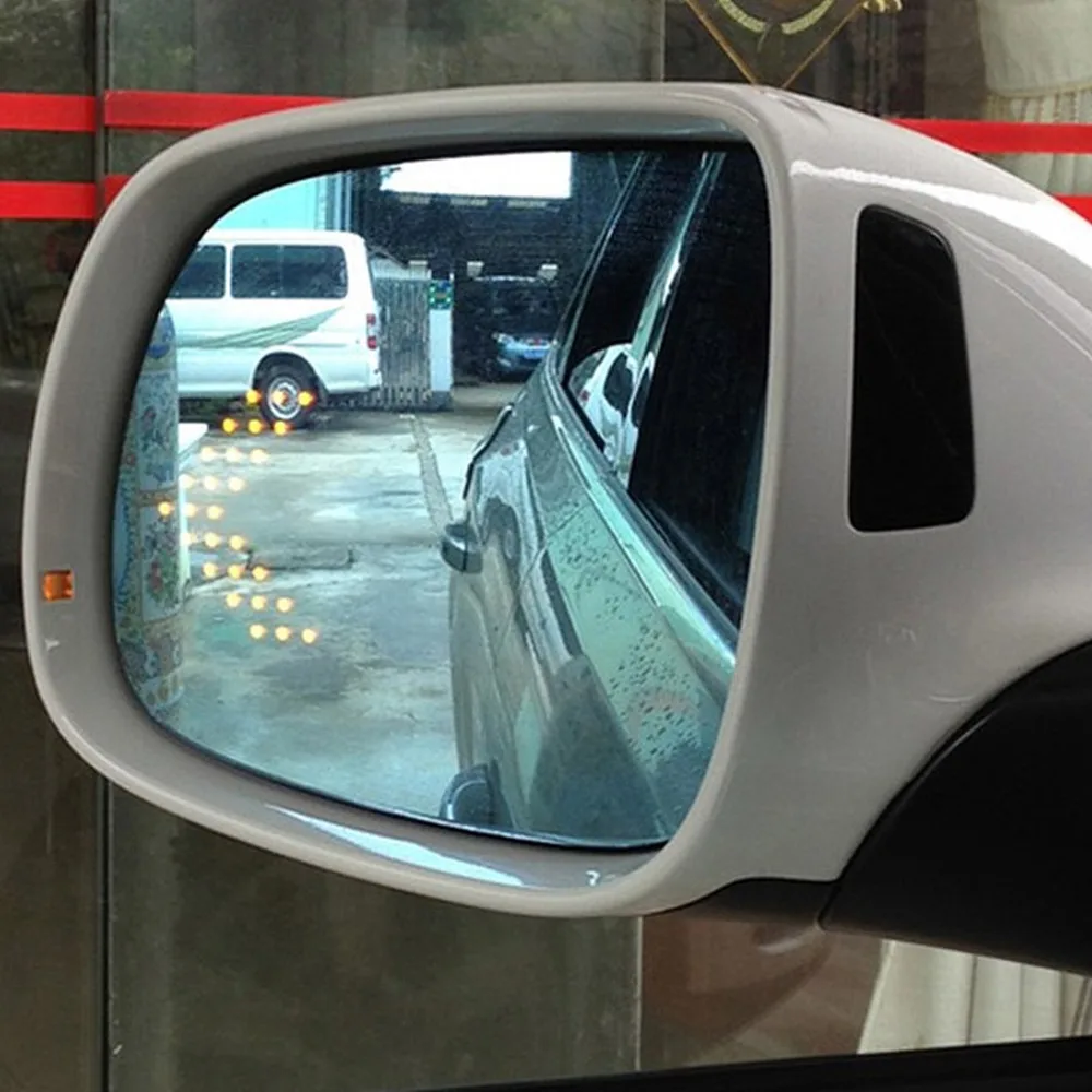 Фирменная Новинка Мощность с подогревом синий широкий угловой вид сбоку Зеркало заднего вида зеркало заднего вида очки для Audi Q5/Q7 2008