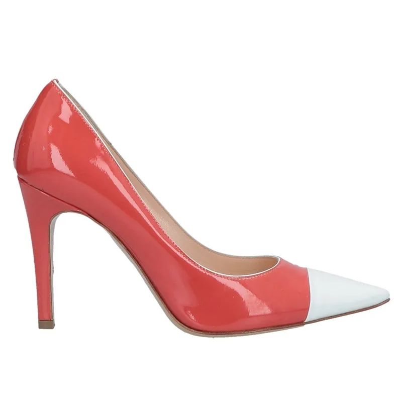 Fashion Design High Heels Pointed toe Pumps Red White Office Ladies