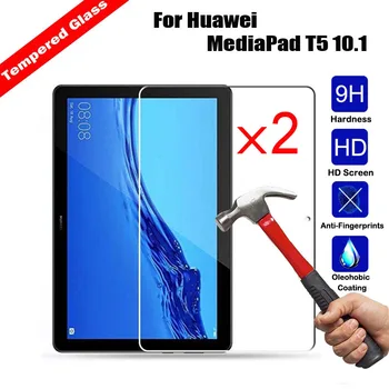 

9H Real Tempered Glass Tablet Screen Protector For Huawei MediaPad T5 10.1 Scratch-Resistant Ultra Clear Glossy Film