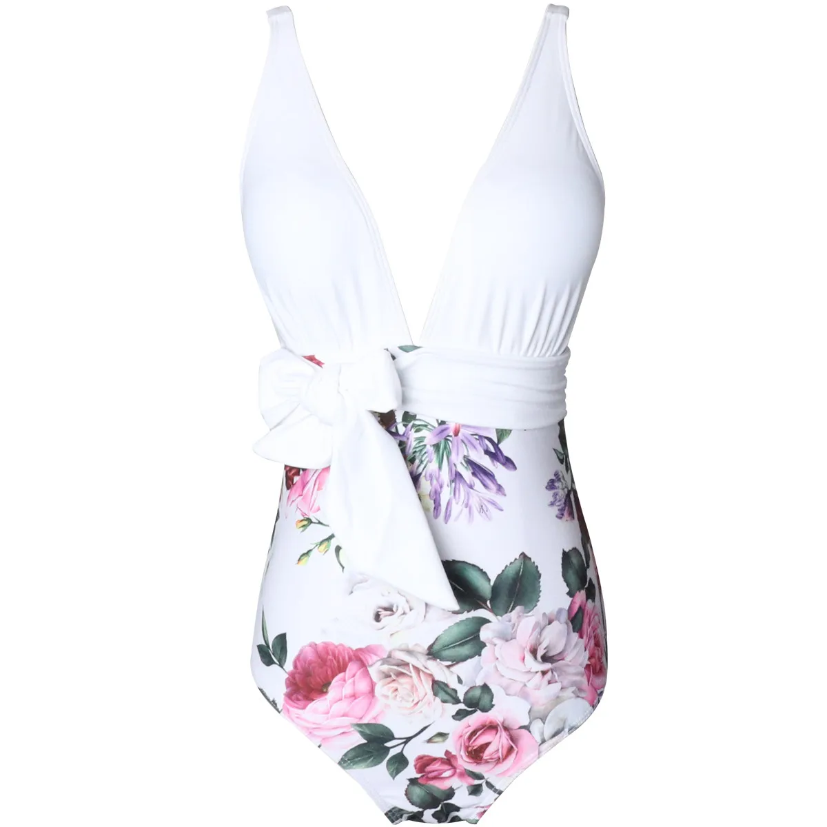 

2019 New Women's Fashion Beach Wear Swim Mother And Daughter Print Sexy One Piece Swimsuit Matching Swimsuit Clothing
