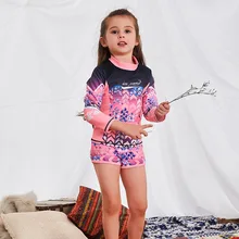 Плавание костюм для девочки детский Плавание ming костюмы для маленьких девочек Плавание детская Плавание одежда Разделение Surf 28026 плед полиэстер пляжное платье Sierra Surfer