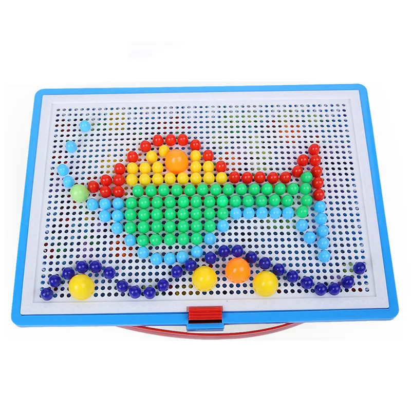 Puzzles & Games Audacious Educational Toys Puzzles 296pcs Creative Mosaic Toy Picture Puzzle Children Nail Composite House Kids Toys Random Color