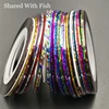 28pcs/pack colorful Tinsel Chenille Fly Tying Material UV Shinning Lines Tape for Fly Fishing Nymph Chironomid 1mm*20yards ► Photo 1/5