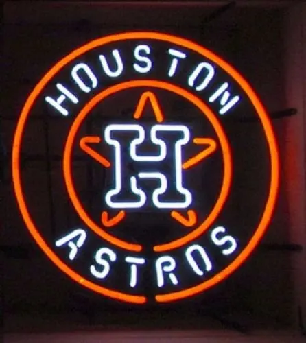 

Houston Astros Glass Neon Light Sign Beer Bar
