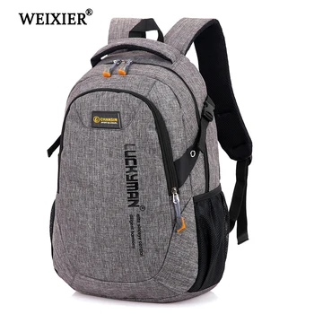 WEIXIER Men's 2020 New Backpack Bag Male Polyester Laptop Backpack Computer Bags High School Student College Students Bag Male computer lapto backpack school bag pack adult college student bag business backpack male unisex waterproof travel backpacks man