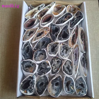 

30pcs Natural Agate geodequartz crystal specimen