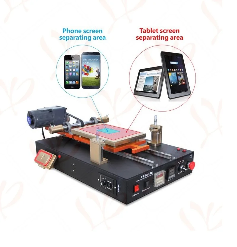 

14 inches semi-auto built-in vacuum pump tablet LCD screen separator with middle frame separating function